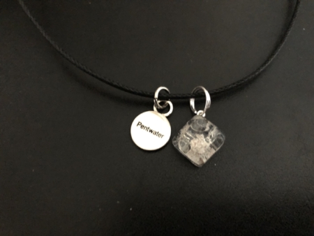 Pentwater Dune Sand drop Pendant on 18'' cotton cord
