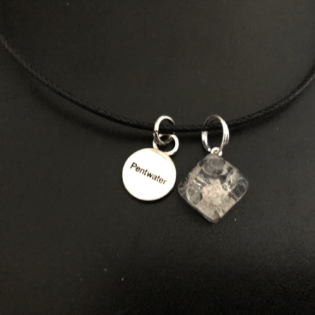 Pentwater Dune Sand drop Pendant on 18'' cotton cord
