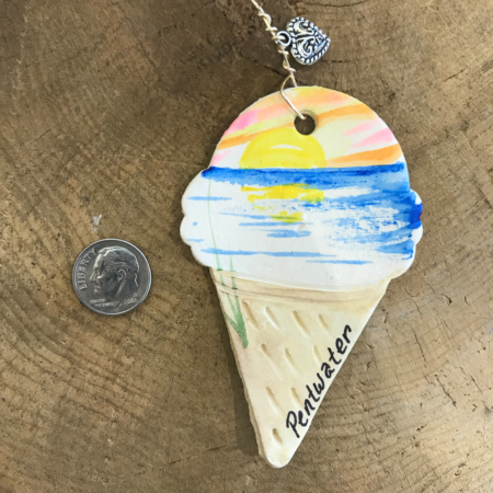 Pentwater Icecream Clay Ornament - Image 2