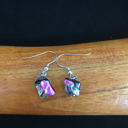 Bold Pink Dangle Earrings
