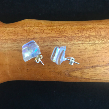 Beach Blue Dot Earrings Layered - Image 2