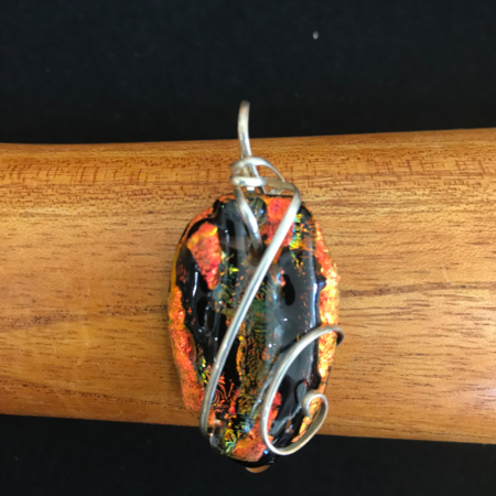 Fire Orange Pendant - Large
