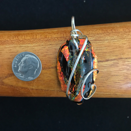 Fire Orange Pendant - Large - Image 2