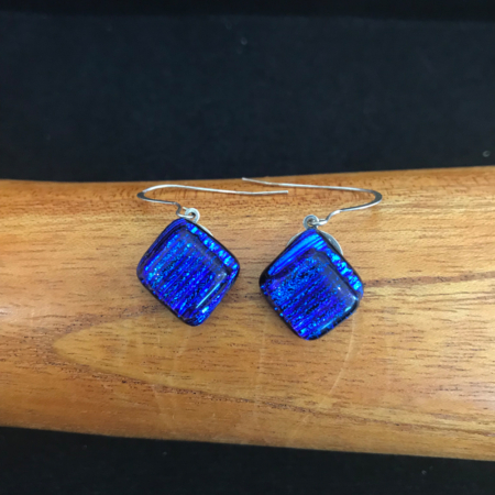 Midnight Blue Layered Dangle Earrings