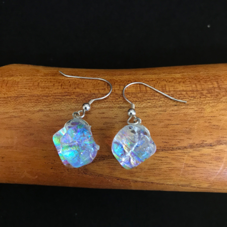 Sea Wave Dangle Earrings - Layered