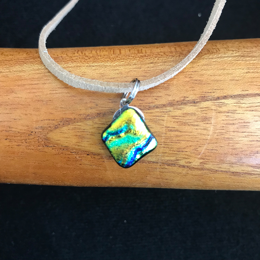 Vibrant Green Necklace Drop