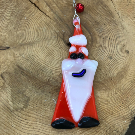 Christmas Cheer Fused Glass Ornament