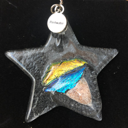 Pentwater Dune Sand Sunset Star Ornament