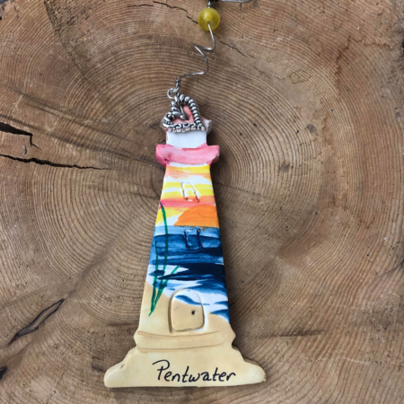 Lighthouse Clay Ornament