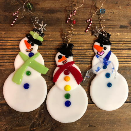 Snowmen Ornament (Choose your Color)