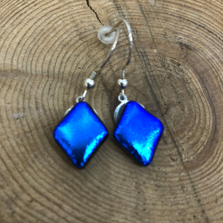 Deep Water Blue Drop Earrings