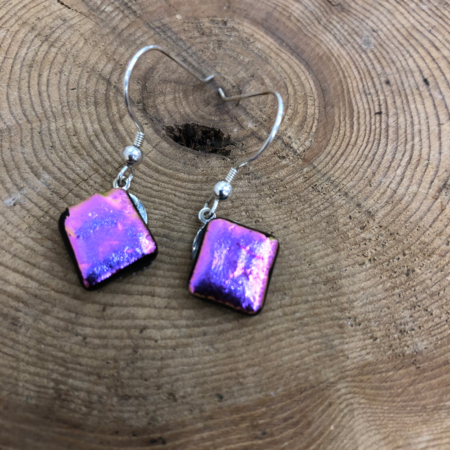 Bold Pink Drop Earrings