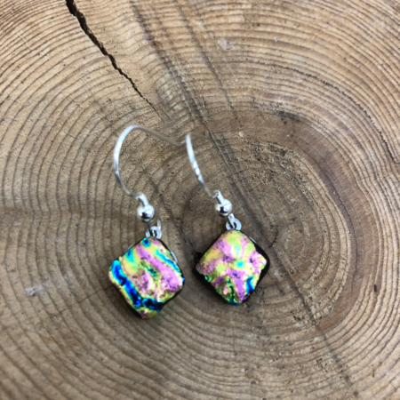 Bold Pink dangle earrings