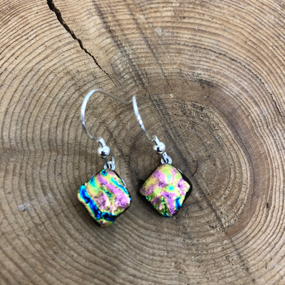 Bold Pink dangle earrings