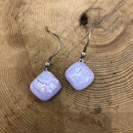 Double Soft Pink Drop Earrings