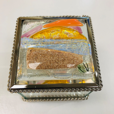 3x3 Dune Sand Sunset Trinket Mirrored Box