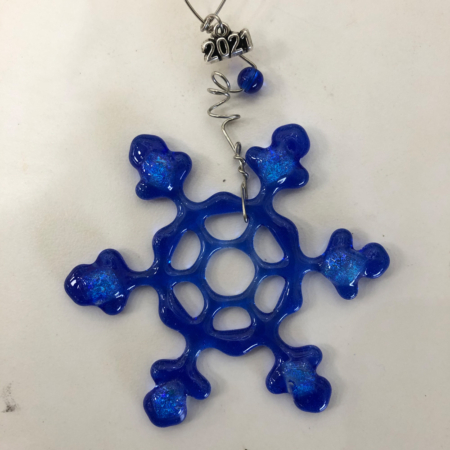 Sapphire Lace Snowflake 3"