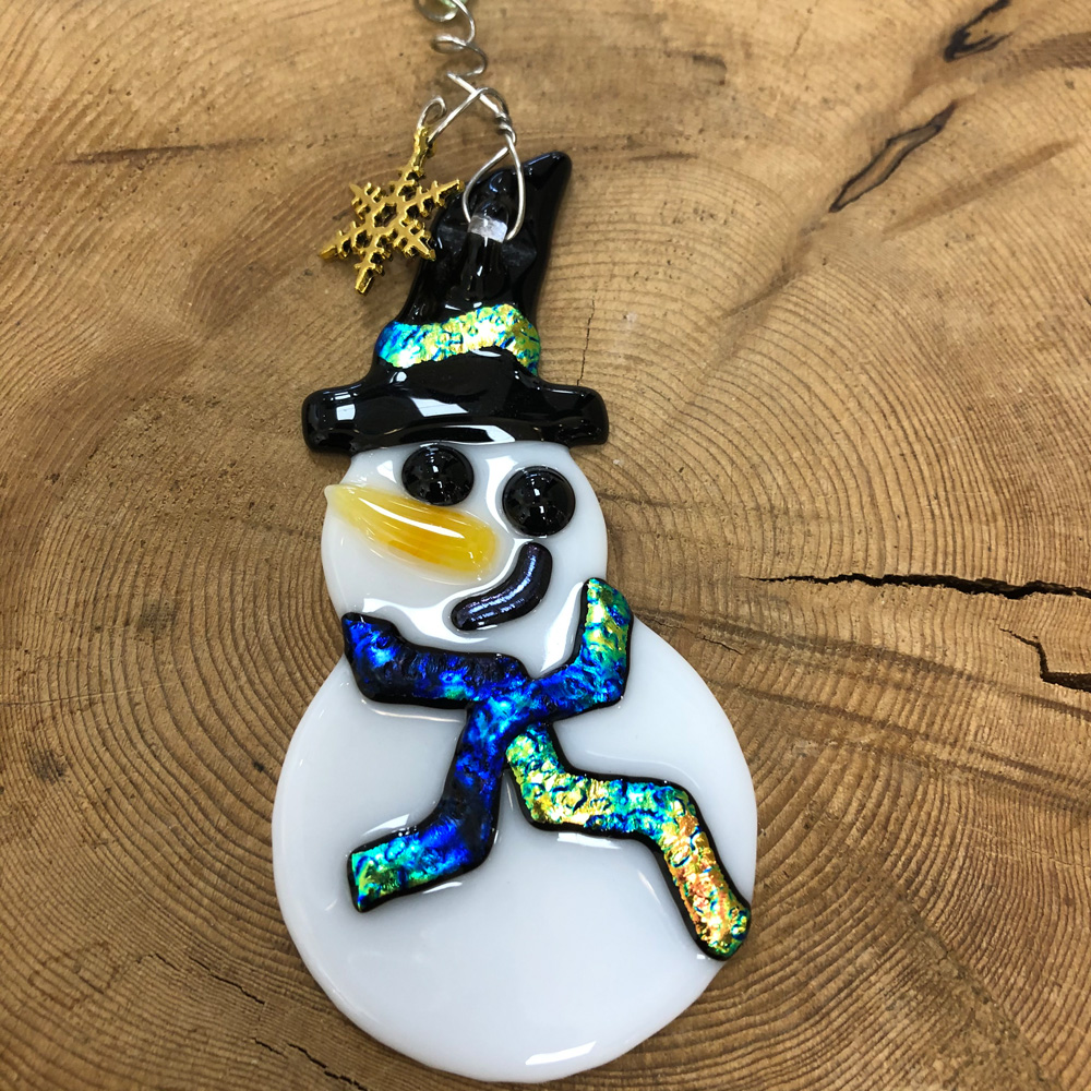 Cozy Frosty Snowman ornament