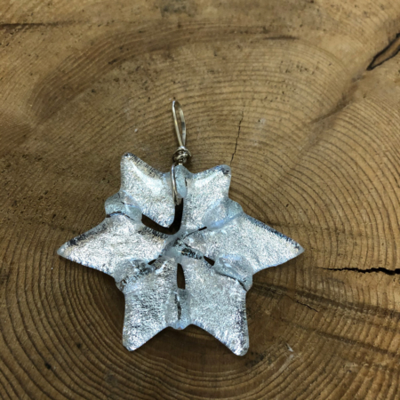 Silver Snowflake Necklace with Chain