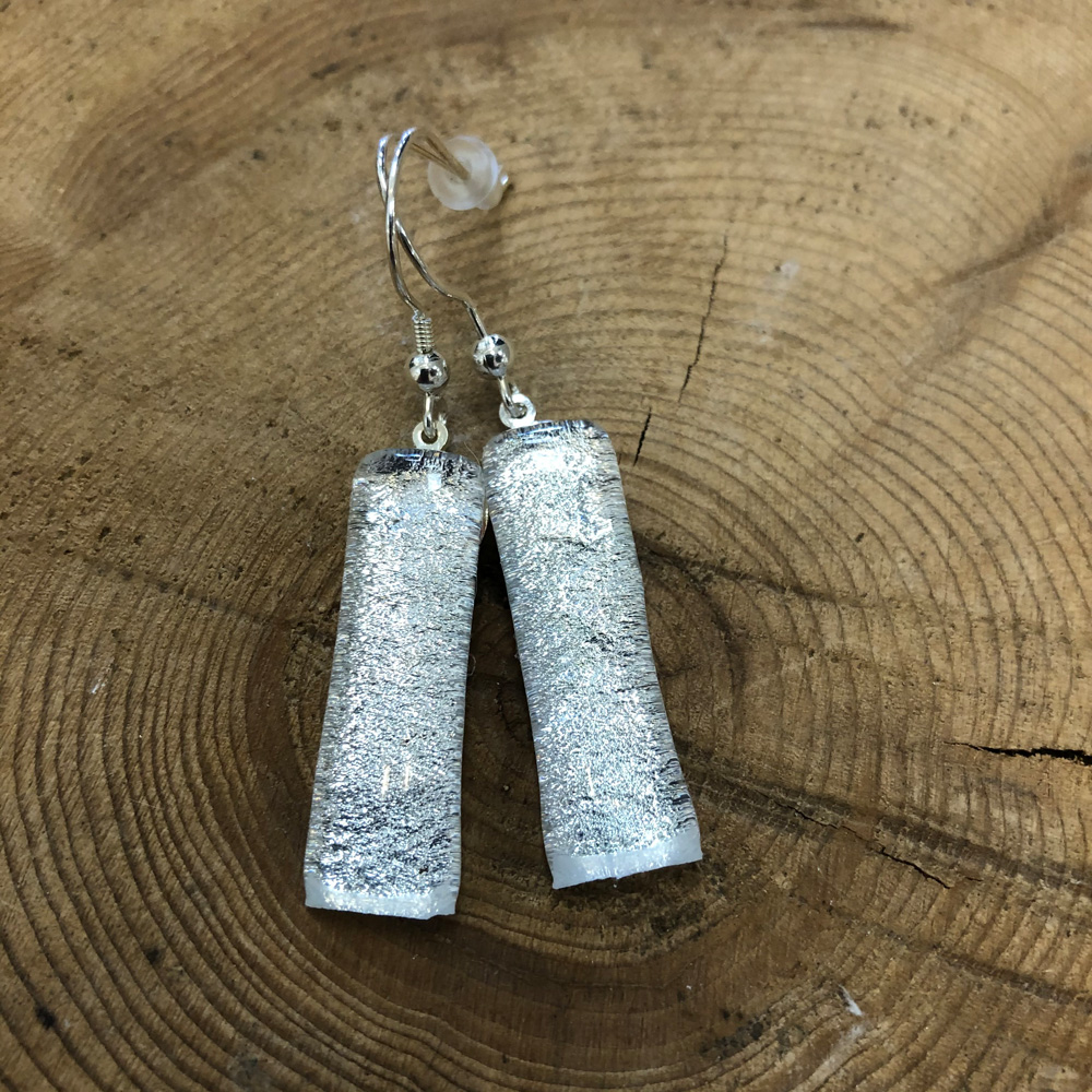 Silver Ice Earrings