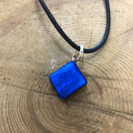 Lil Dark Waves Necklace Drop with Black Cord