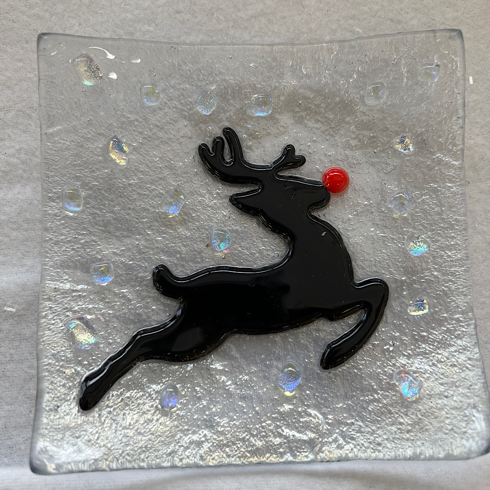 Rudolph in the snow