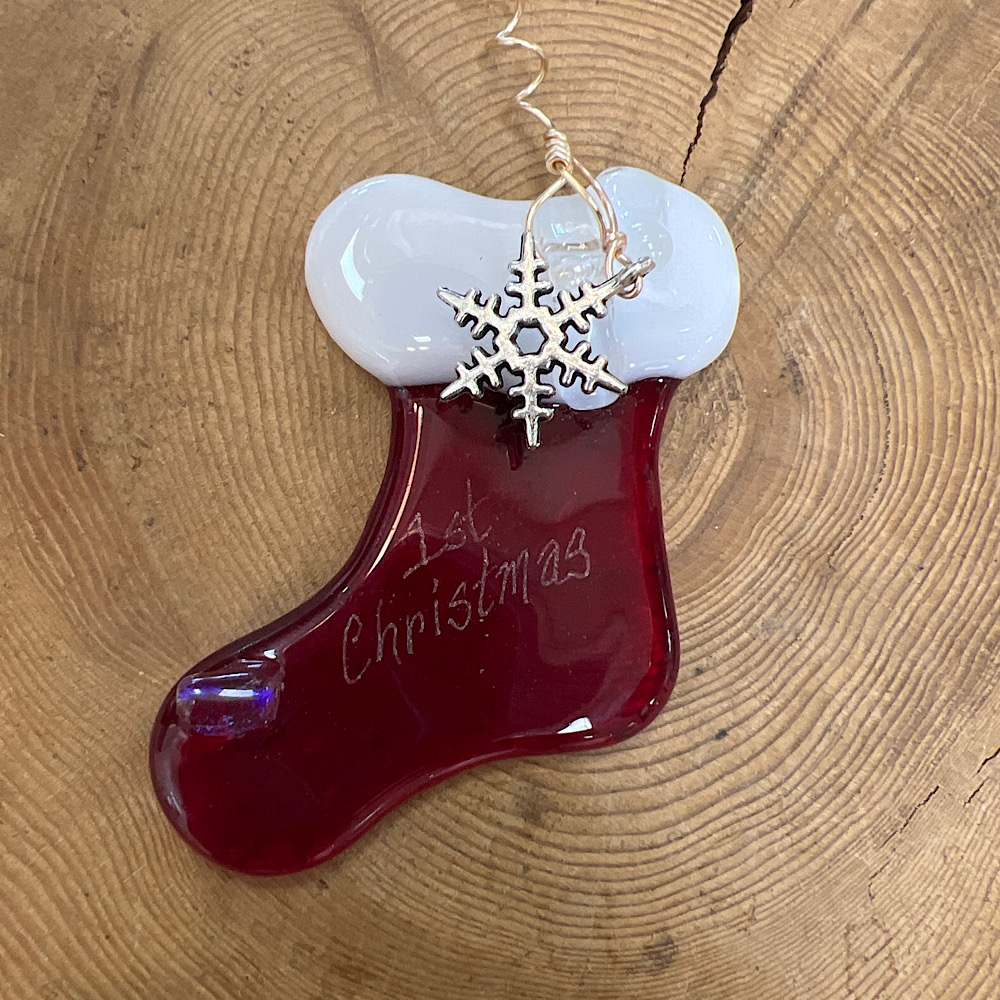 1st Christmas stocking ornament