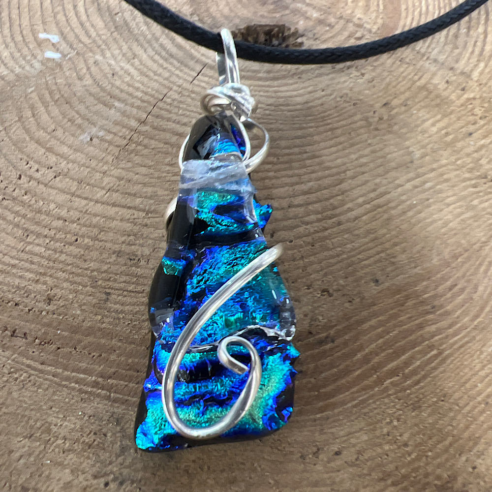 Silver wrapped Aqua Waters