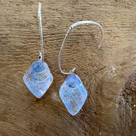 Long water drop earrings